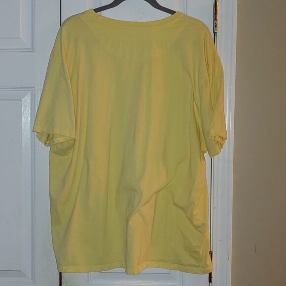 Izod Yellow short sleeve sleepwear shirt Sz XXL EUC - Picture 3 of 4